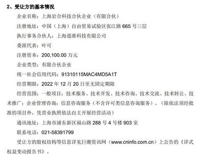 二三四五漲停引關(guān)注 上海巖合高溢價(jià)入主，技術(shù)轉(zhuǎn)讓背后的資本布局